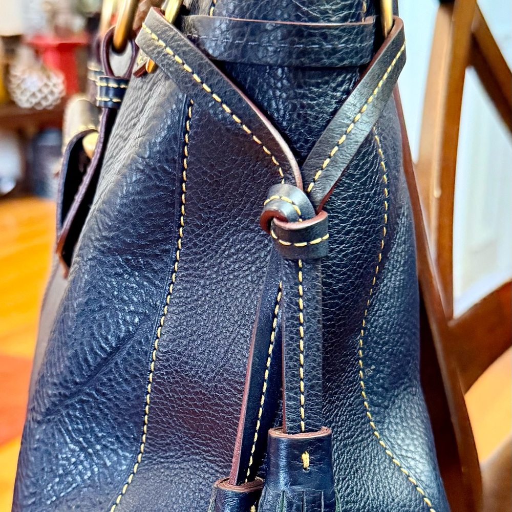 Dooney and Burke, Navy Smith, Florentine satchel - Picture 2 of 10